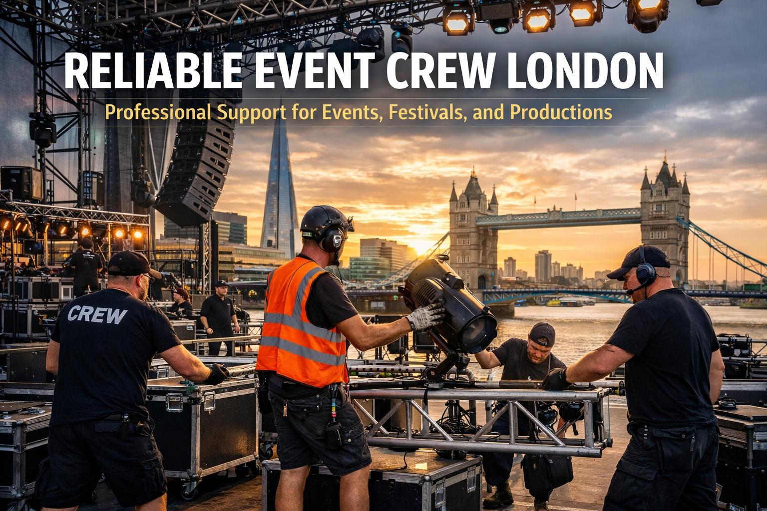 Expert event crew services in London